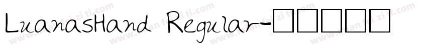 LuanasHand Regular字体转换
